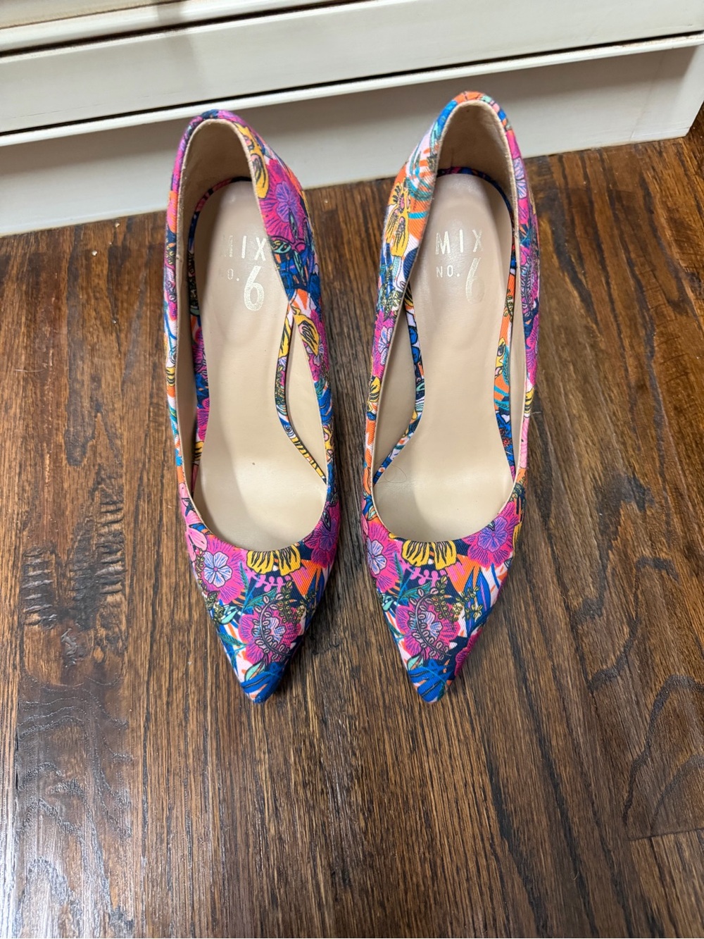 Mix No. 6 Multicolor Floral Pointed-Toe Pumps
